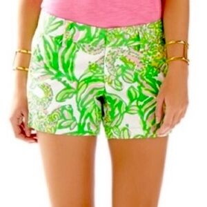 Lilly Pulitzer Callahan “ Seeing Pink Elephants” Shorts Size 0